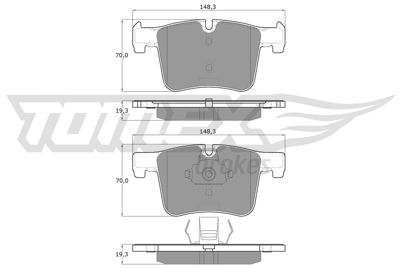 TOMEX Brakes TX 16-85 Sada...